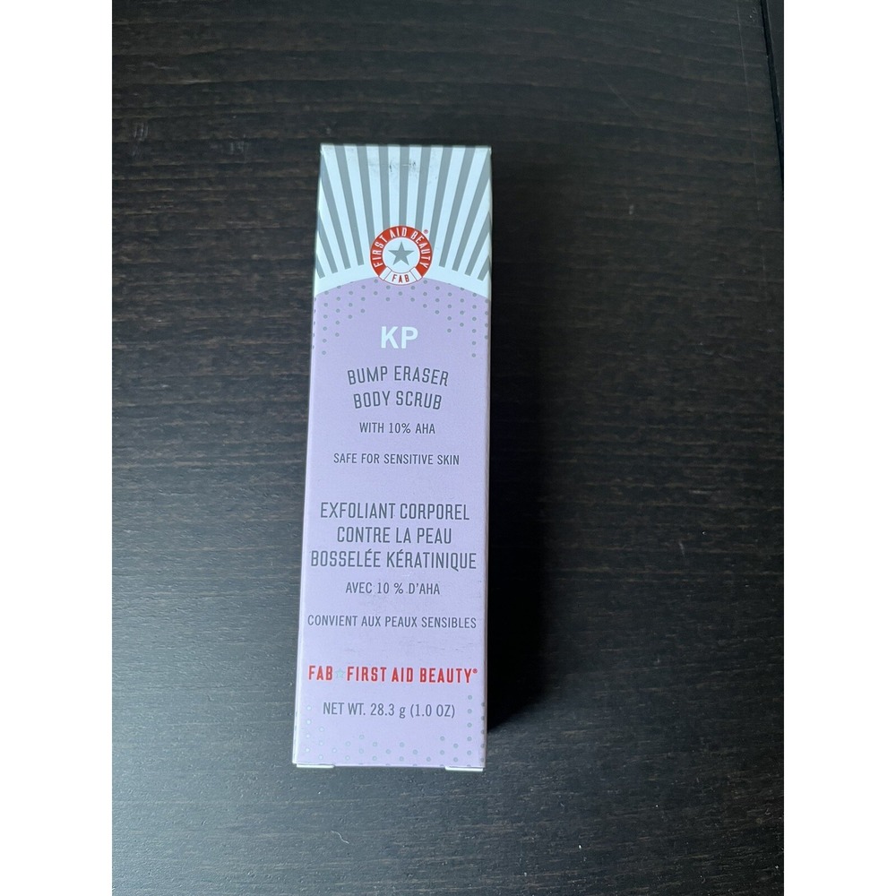 First Aid Beauty KP Bump Eraser Body Scrub Exfoliator 1 Oz Travel Sz In Box